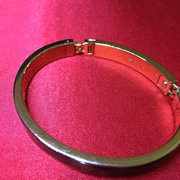 Michael Kors Logo Plaque Bangle Bracelet - Picture 6 of 8